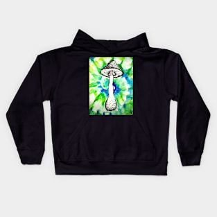 Watercolor Mushroom Kids Hoodie